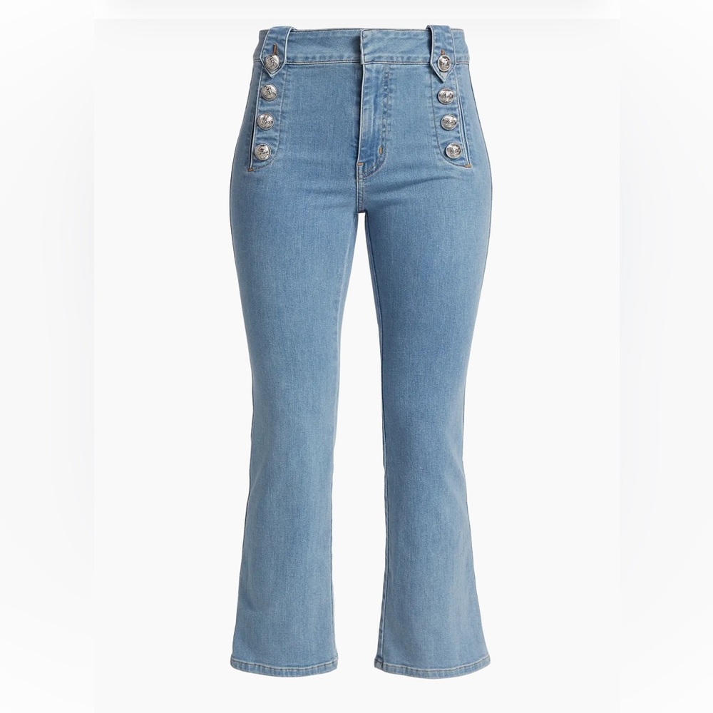 Derek Lam, 10 Crosby Denim Robertson cropped high waist flair